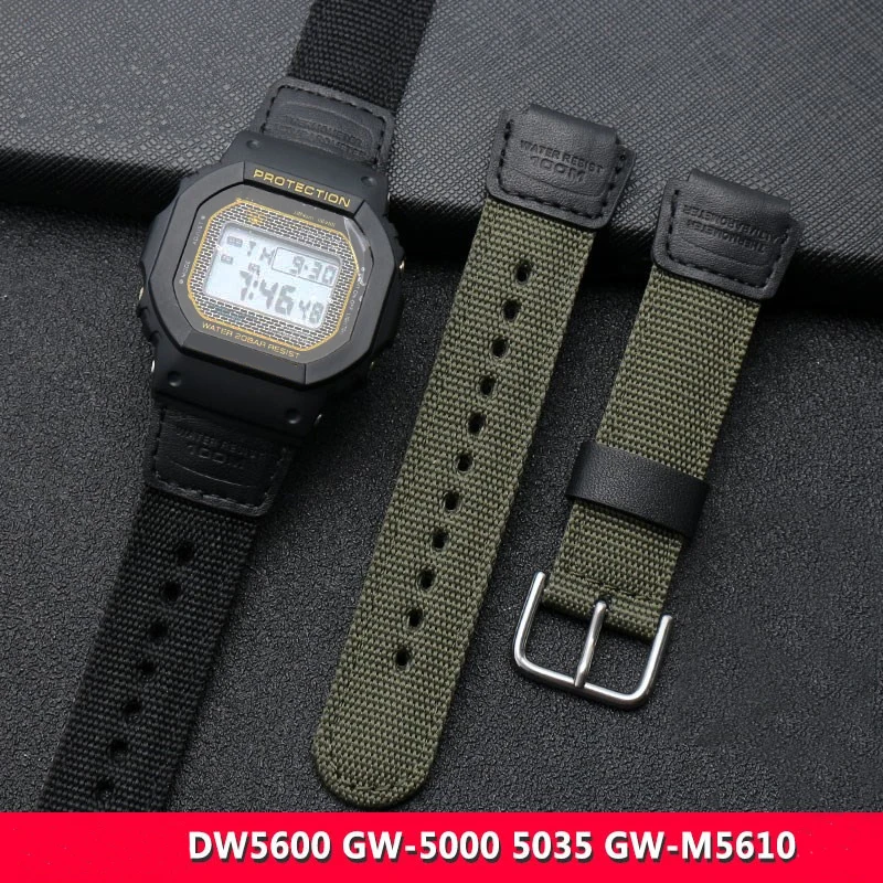 Nylon Strap Bracelet Watchband for Casio G-Shock DW-5600 DW5600 DW-5610 GW-B5600 GLS-5600 GW-M5610 GA110/100 Watch Accessories - Image 2
