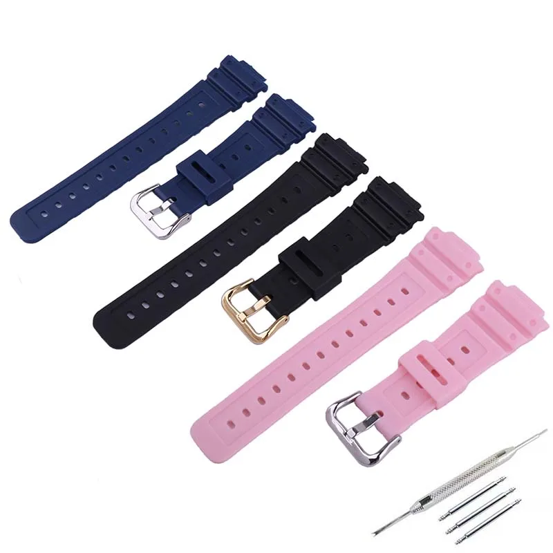 Resin watch strap accessories for Casio g-shock DW5600 5025 5030 5035 GW-5610 GW-B5600 G-5600E Men sport silicone wristbands - Image 5