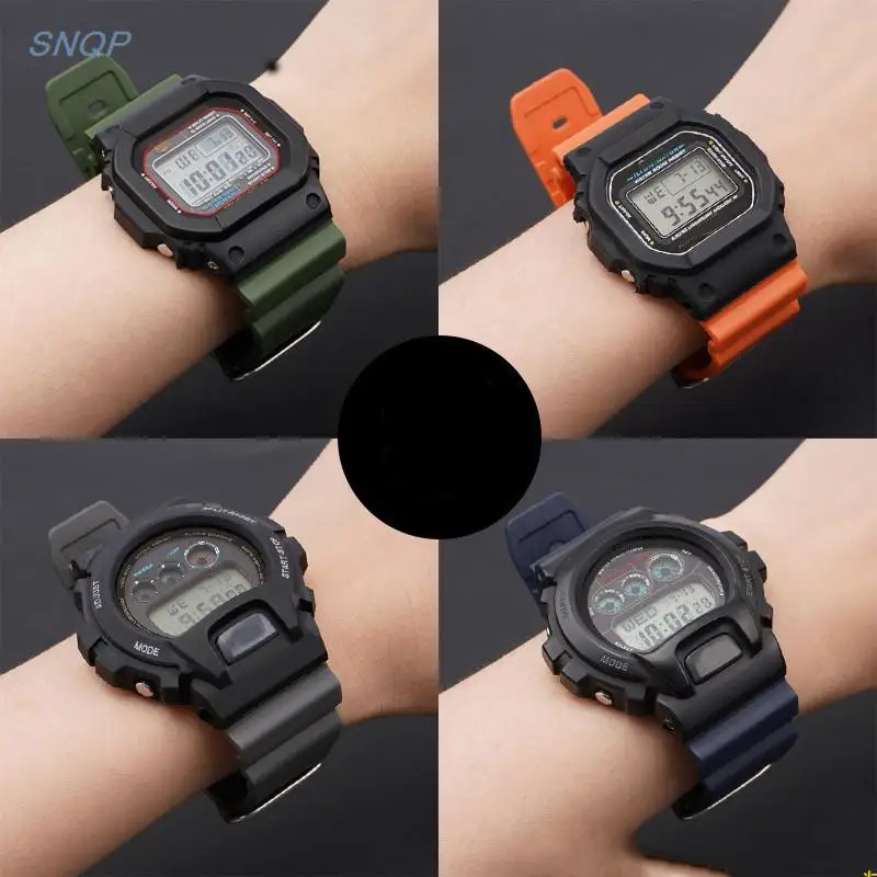 Watch Band for Casio G-SHOCK DW-6900/5610 DW-5600/5000 GW-M5610 GA-2100 16mm Silicone Resin Strap Men Replacement Wrist Bracelet - Image 6