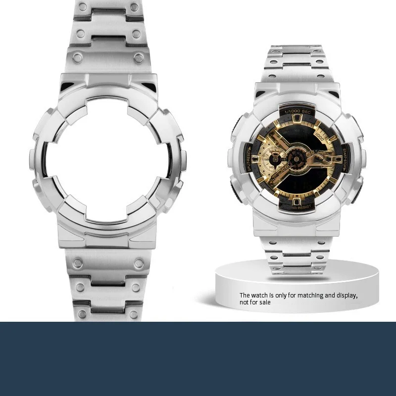For G-SHOCK GA100 GA110 GA120 GD100 120 Watch Strap case for Casio gshock Men Wristwatch Bezel Stainless steel metal Case Band - Image 6