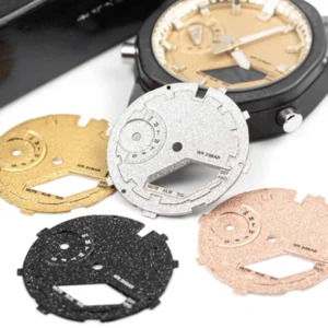 Frost Gold Fire Pattern Dial For Casio G-Shock Ga2100 Ga-2100 GA-2110 Metal Disc Trend Personality Bezel Scale Ring Watch DIY