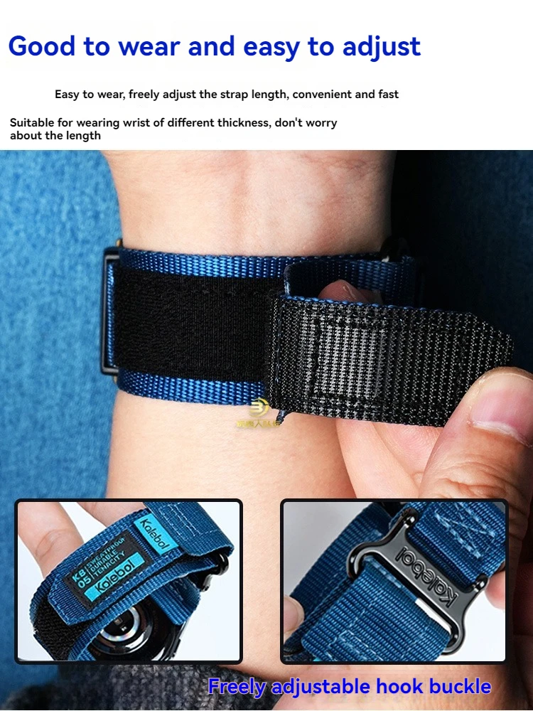For Casio GA-2100/GA-2110/GM-5600/GA110/120 Nylon Watch Strap – Durable Sports Bracelet Compatible with G-SHOCK GA2100/DW5600 - Image 4