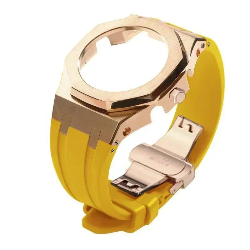 GEN4 Casioak GA2100 Mod Kit For G-SHOCK GA2100/GA2110 GAB2100 Stainless Steel Case Bezel Rubber Strap Replacement Mod Refit Kit - Image 6