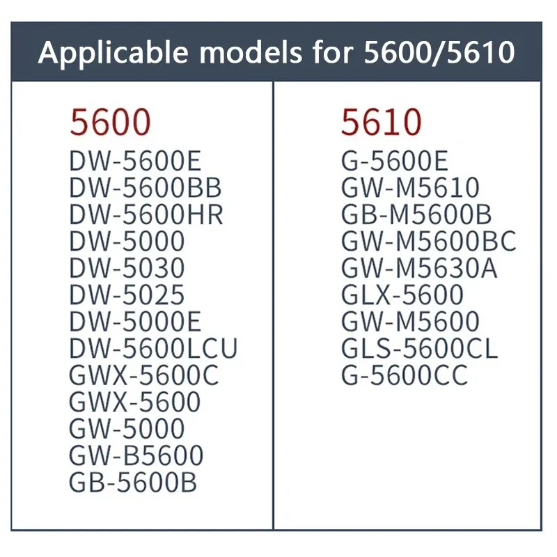 Rubber Strap + Protective Case for Casio G-shock DW-5600 5610 GW-M5610 GW-B5600 Men Replacement Bracelet Watch Band Bezel - Image 6