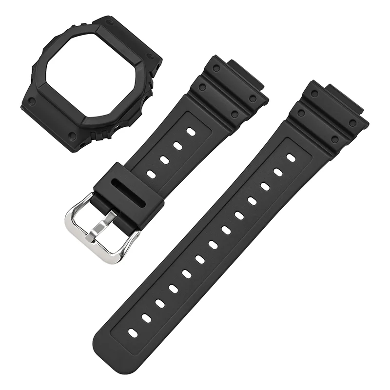 Strap + Case For Casio g-shock DW-5600/5000/5025/5030 GW-B5600 G-5600E GW-M5610/M5600 GLX-5600 GB-M5600B TPU Watchband Bracelet - Image 6