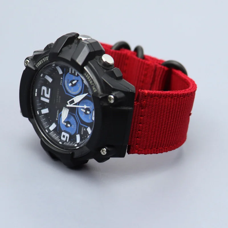 Nylon Canvas Watch Strap for Casio G-SHOCK GM-110 GM-2100 GA-900 GM-5600 GA-110 GA-2100 Men Weave Ring Buckle Band Bracelet - Image 4