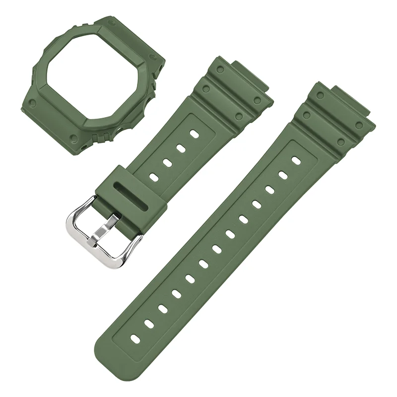 Strap + Case For Casio g-shock DW-5600/5000/5025/5030 GW-B5600 G-5600E GW-M5610/M5600 GLX-5600 GB-M5600B TPU Watchband Bracelet - Image 5