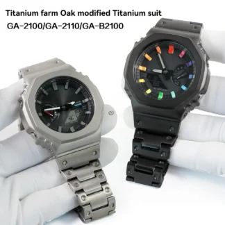 GA2100 Mod Kit Titanium Watch Case strap Bracelet For G-SHOCK Casio GA-2110 GA-B2100 DW 5600/5610 Watch Part Replacement