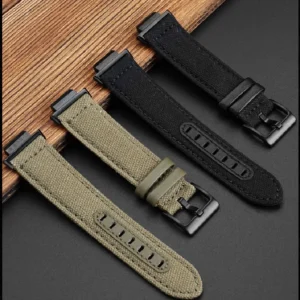 GA2100 GA2110 modified nylon watch Strap Case For Casio G-shock GA-2100 GA-2110 GM-2100 Canvas men's green Watchband metal Bezel