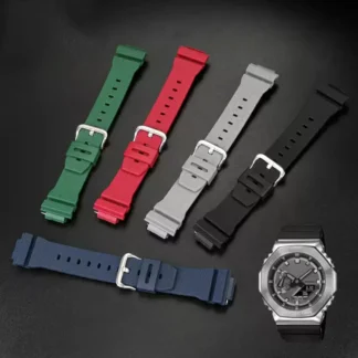 For Casio G-SHOCK GM-2100 GA-2100 GWM-5610 DW-5600 6900 Series Men Modified Silicone Rubber Resin Watch Band Bracelet 16mm