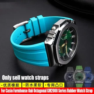 GA-2100 GA-2110 Rubber Watch band Modified For Casio G-SHOCK