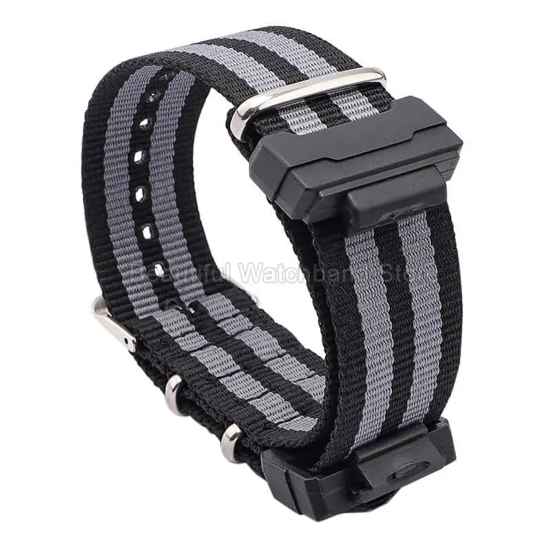 For Casio G-SHOCK Nylon Strap GD-100/110/120/350 GM-5610 Special Buckle Abrasion Proof Flexible Black Green Orange Watchband - Image 5