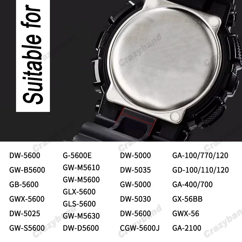 Watchband For Casio GA-110 800 GA-2100 GD100 120 G8900 5600 GW-M5610 6900 GLS-8900 - Image 2