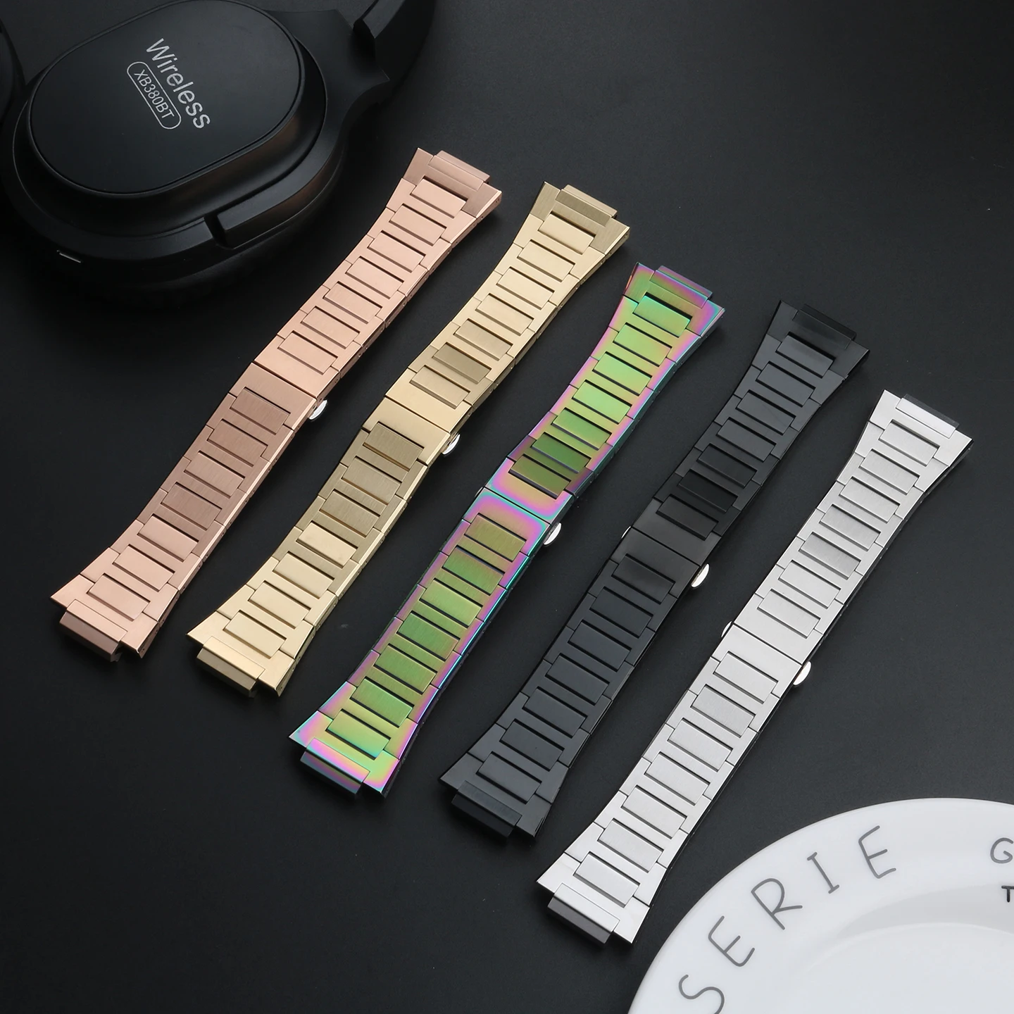 Casio Black & Gold Stainless Steel Bracelet for Casio G-Shock GM-110