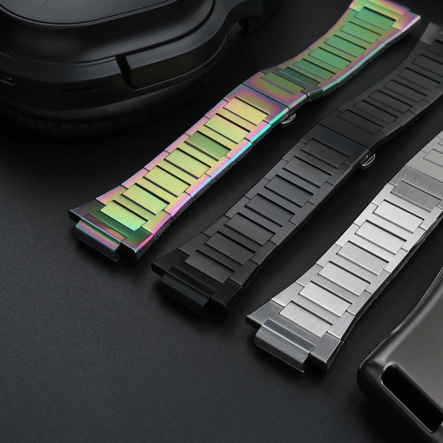 Casio Black & Gold Stainless Steel Bracelet for Casio G-Shock GM-110 - Image 5