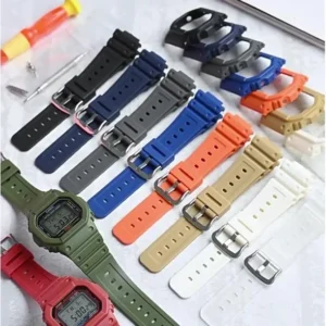 Replacement Rubber Band & Case for Casio G-Shock DW-5600 & GW-M5610