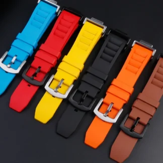 Modified Fluororubber Watchband for Casio G-SHOCK DW-5600, GA-2100 & GA-110