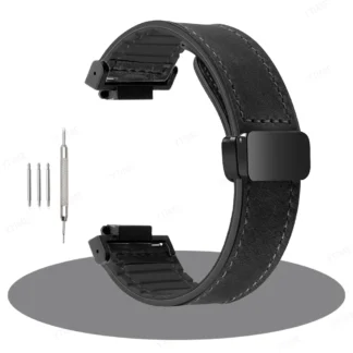 16mm Leather/Silicone Band for Casio G-SHOCK GA-110, GA-2100 & DW-5600