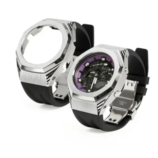 CasiOak Mod Kit: Metal Dial, Luminous Hands & Bezel for Casio GA-2100 & GA-B2100